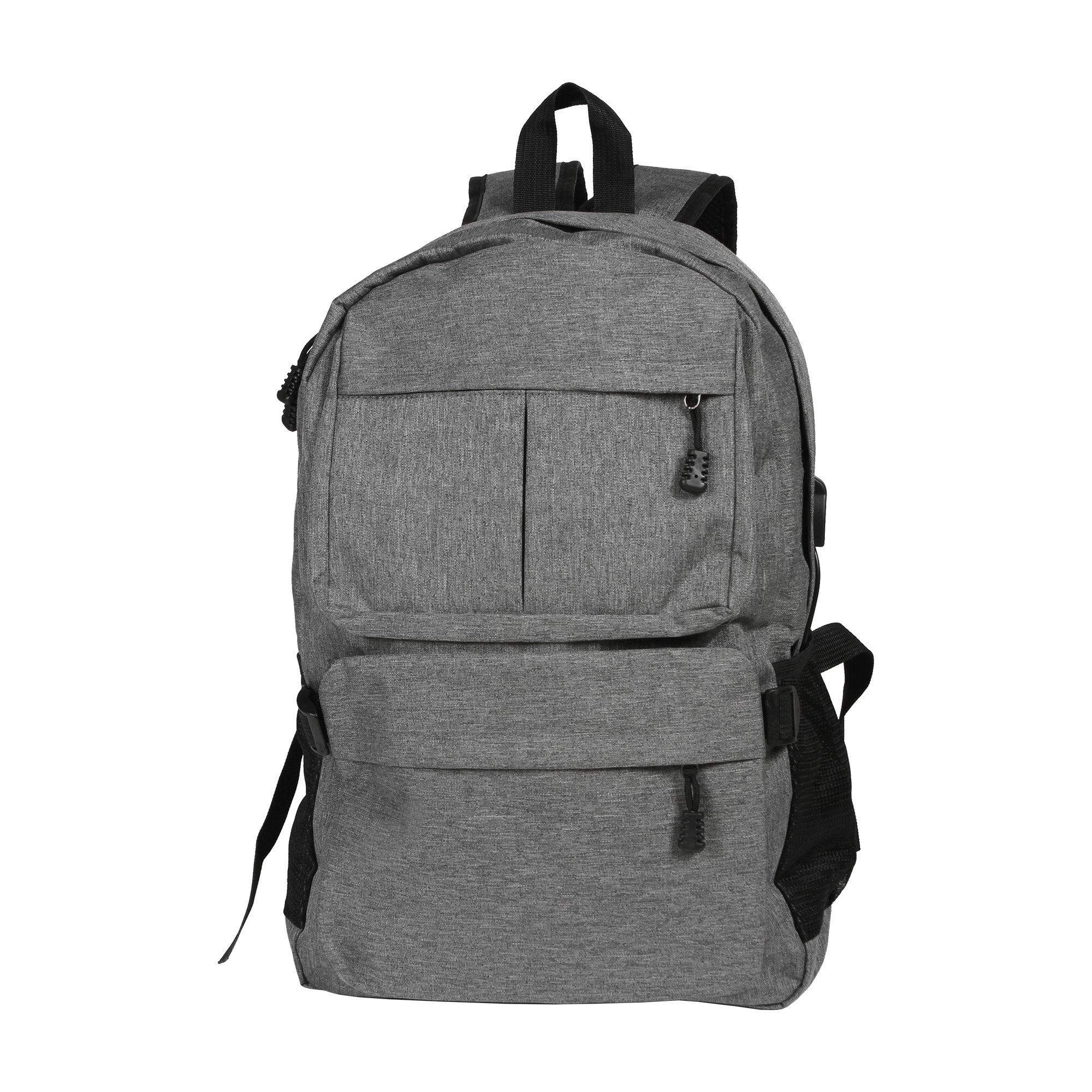 MOCHILA PORTA LAPTOP CON SALIDA PARA PUERTO DE CARGA USB Y CORREAS DE SEGURIDAD E476